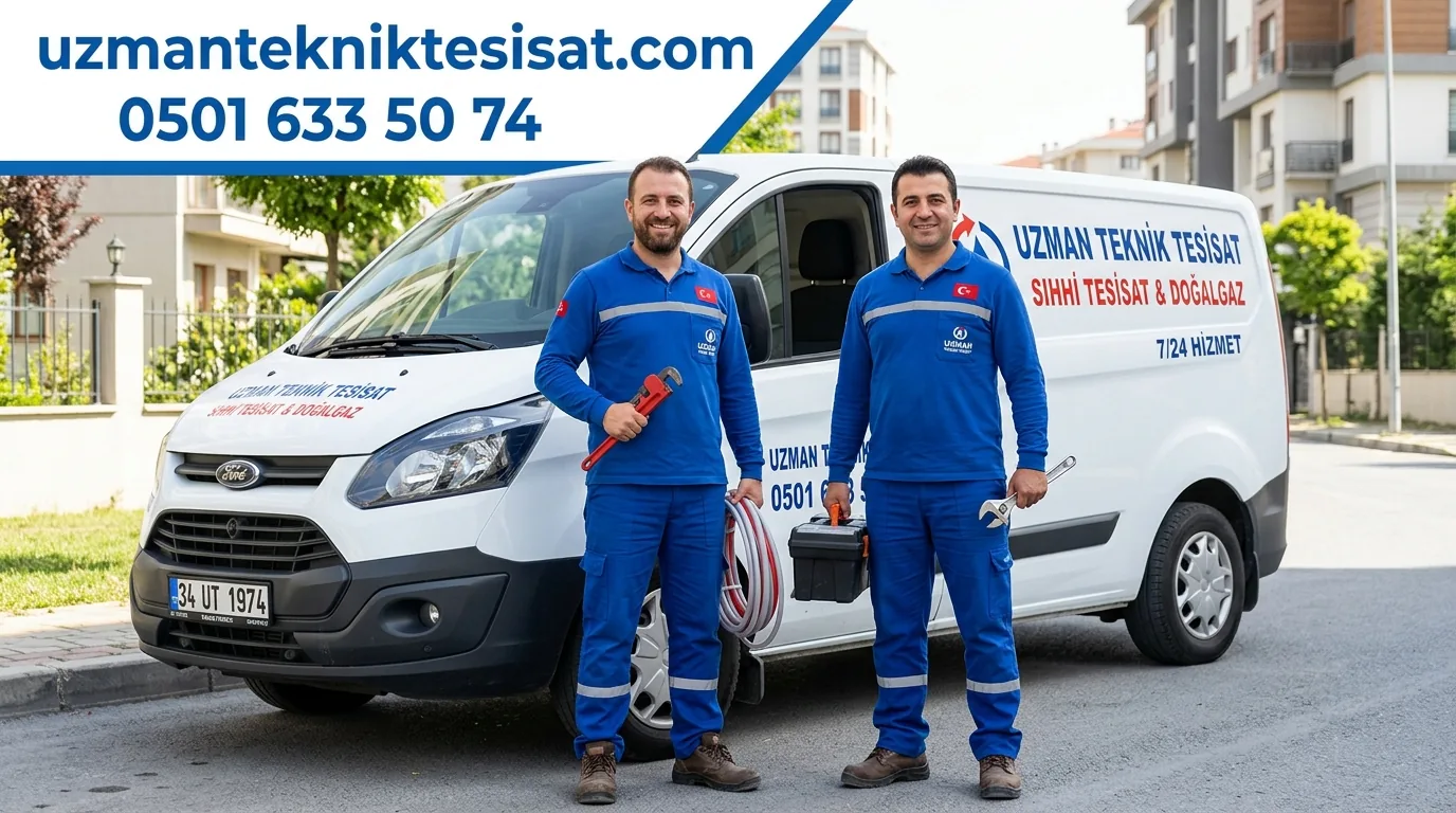 Uzman Teknik Tesisat Profesyonel Ekibi ve Servis Aracı